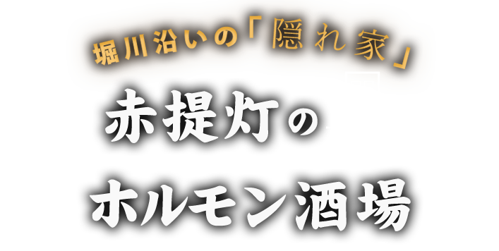 赤提灯のホルモン酒場